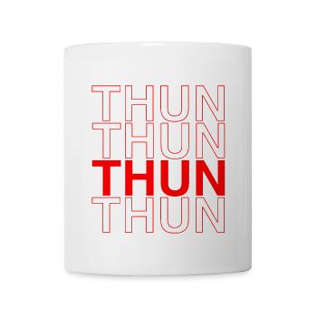 THUN Design - Rote Schriftkunst - Tasse - Weiß - Vorne