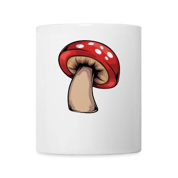 Level Up Pilz Design - Tasse - Weiß - Vorne