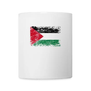 Palestine Palestinian ensign flag used look - Mug - white - Front