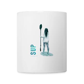 SUP silhouette by the sea - Mug - white - Front
