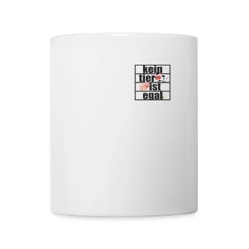 Kein Tier Ist Egal Pro Vegan Vegetarier Tierschutz - Tasse - Weiß - Vorne