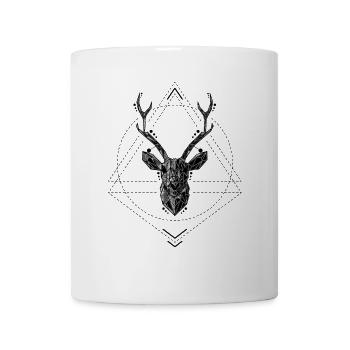 Hirsch - Tasse - Weiß - Vorne