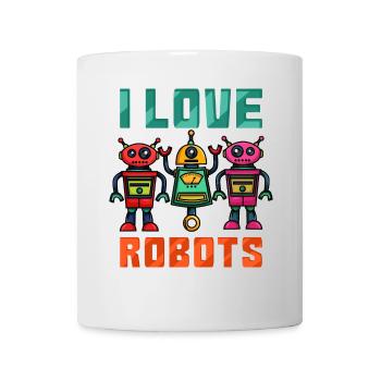 Roboter Robot - Tasse - Weiß - Vorne