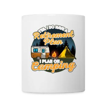 Camping Retirement Camper - Mug - white - Front