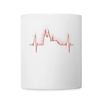 Confettis de battements de cœur de Cologne au cœur du carnaval de Cologne - Mug blanc - blanc - Devant