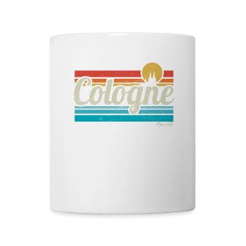 Cologne Köln Retro Vintage Surfer Kölner Karneval - Tasse - Weiß - Vorne