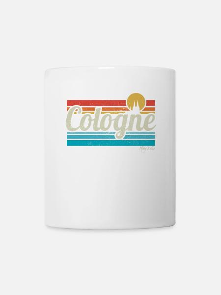 Cologne Köln Retro Vintage Surfer Kölner Karneval - Tasse - Weiß