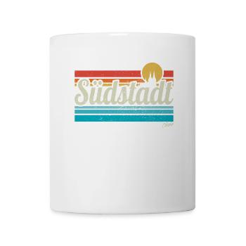 Köln Südstadt Veedel Viertel Retro Vintage Surfer - Tasse - Weiß - Vorne
