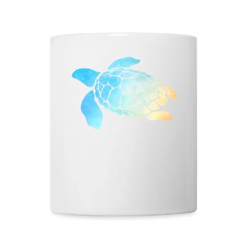 Sea Turtle Watercolor Blue - Mug - white - Front