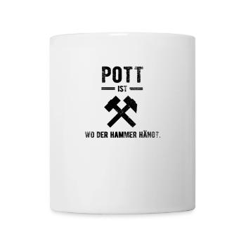 Pott-Stolz: Wo der Hammer hängt, ist Heimat - Tasse - Weiß - Vorne
