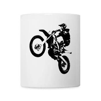 Motorbike Motorsport Biker Motocross Racing - Mug - white - Front