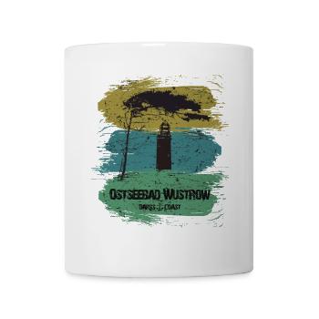 Wustrow Ostsee - DarssCoast - Halbinsel Darss - Tasse - Weiß - Vorne