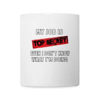 Humorous mystery design for work - Mug - white - Front