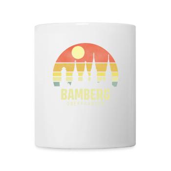 Bamberg Bamberger Stadt Oberfranken Koordinaten - Tasse - Weiß - Vorne