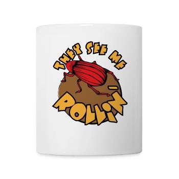 They See Me Rollin, Dung with Style - Mug - white - Front