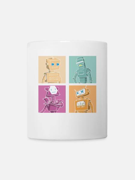 Roboter Robot - Tasse - Weiß
