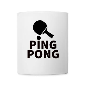 PING PONG Energetic Abstract Design - Mug - white - Front