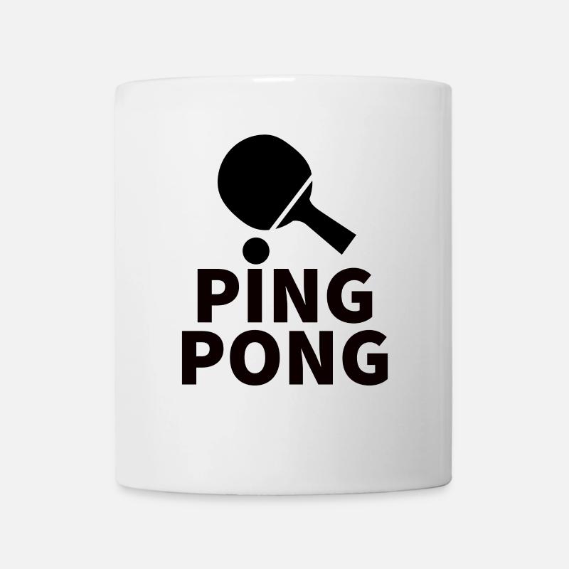 Design de PING PONG Énergique Abstrait - Mug blanc - blanc