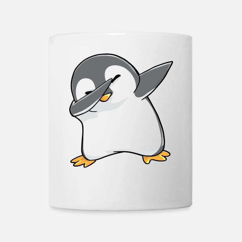 Pinguin Dabbing - Tasse - Weiß