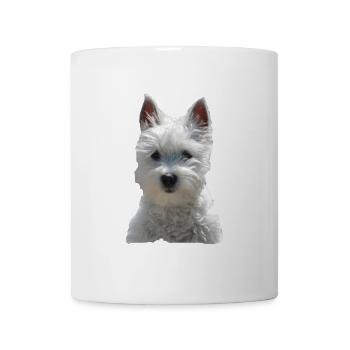 Hund Westi süßer Hunde Kleiner Hund Haustier - Tasse - Weiß - Vorne