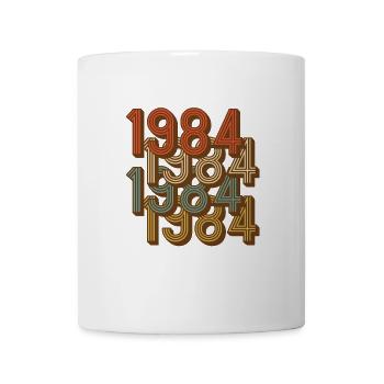 1984 millésime millésime rétro - Mug blanc - blanc - Devant