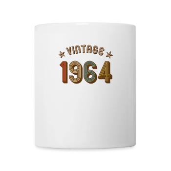 1964 millésime rétro millésime année de naissance anniversaire - Mug blanc - blanc - Devant