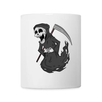 Grim Reaper rit drôle - Mug blanc - blanc - Devant