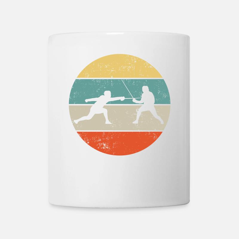 Fechten Fechter Retro - Tasse - Weiß