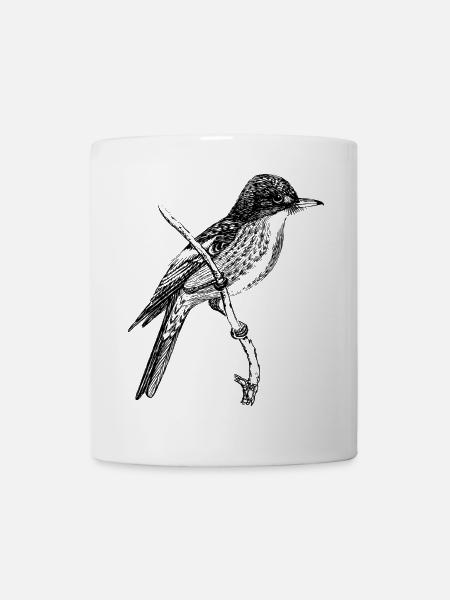 Oiseau - Mug blanc - blanc