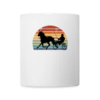 Pferdesport Traber Und Reiter Reiten Pferderennen - Tasse - Weiß - Vorne