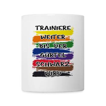 CADEAUX DE KARATÉ CEINTURE NOIRE DIT - Mug blanc - blanc - Devant
