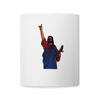 Jesus skates – Holy style on the board - Mug - white - Front