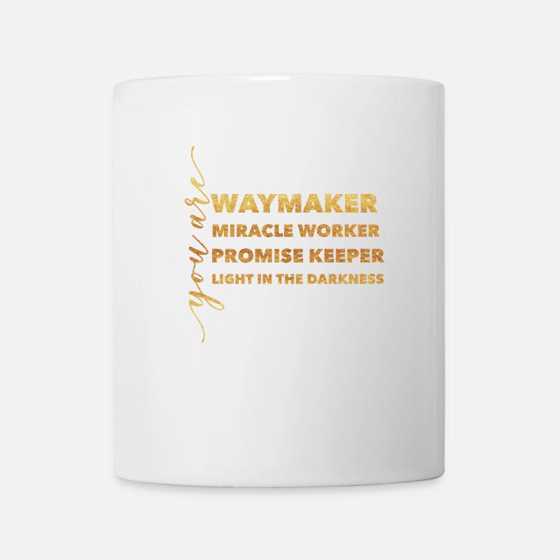 Waymaker & Christliche Kleidung - Tasse - Weiß