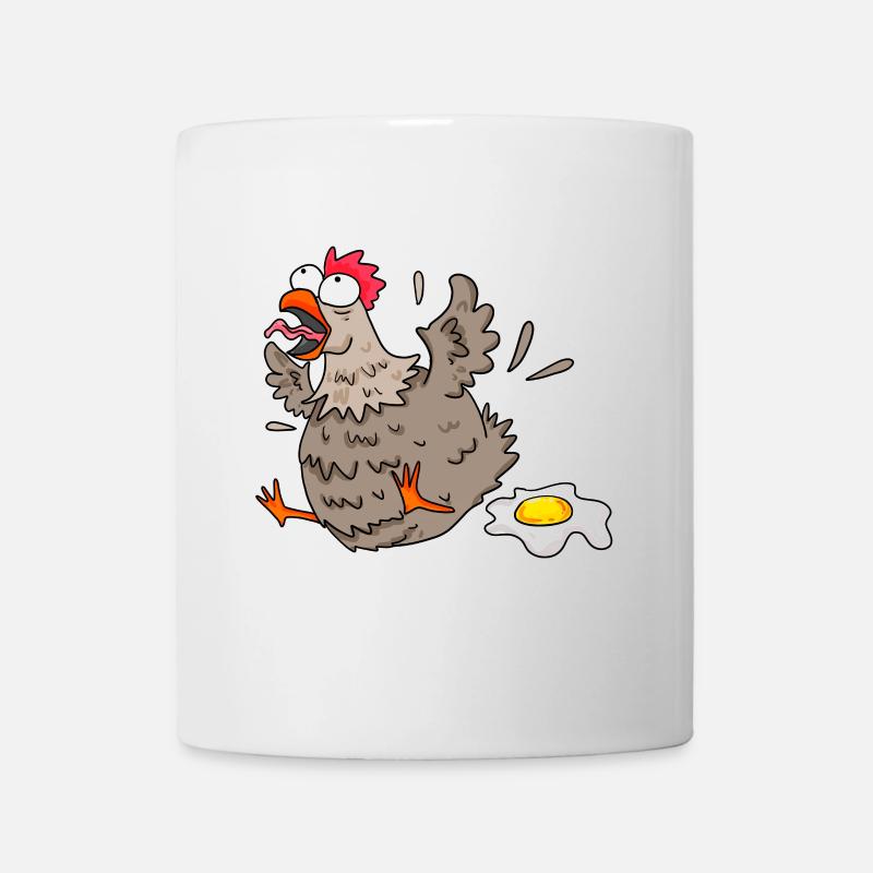 Poulet drôle - Mug blanc - blanc