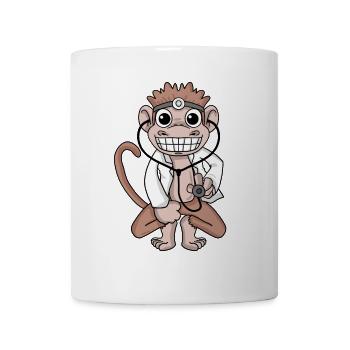 Hôpital vétérinaire médecin singe médecin - Mug blanc - blanc - Devant