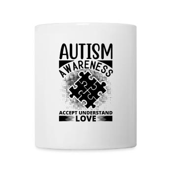 Vibrant pattern on elegant fabric - Mug - white - Front
