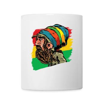 Cadeau reggae Rasta Rastaman Dreadlocks - Mug blanc - blanc - Devant