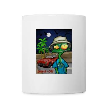 smoking lizard - fear and loathing - Mug - white - Front