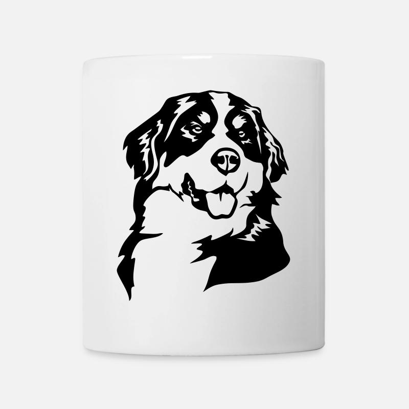 Tête de bouvier bernois - Mug blanc - blanc