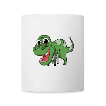 Grandpasaurus Opasaurus Opa Dinosaurier Geschenk - Tasse - Weiß - Vorne