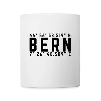 Bern Houptstadt Koordinaten - Tasse - Weiß - Vorne