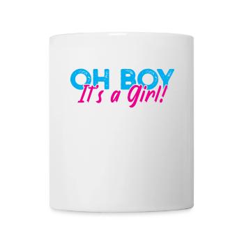 Gender Reveal Party Schwangerschaft Babyparty - Tasse - Weiß - Vorne