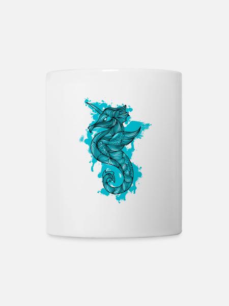 Seepferd - Tasse - Weiß
