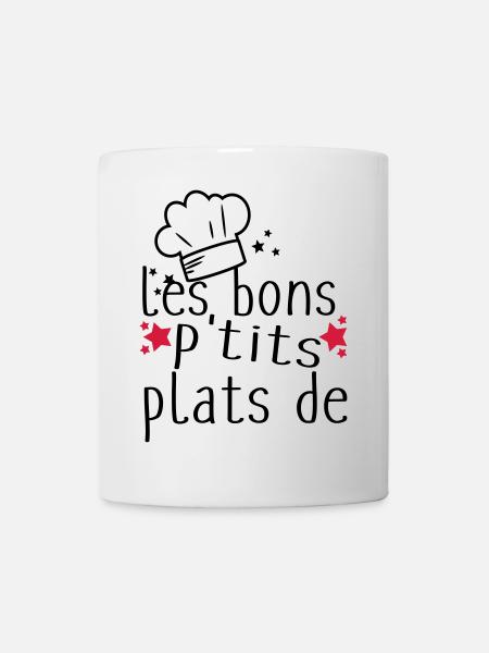 les bons petits plats - Mug blanc - blanc