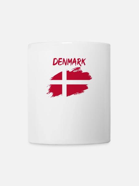 Drapeau danois drapeau drapeau danois - Mug blanc - blanc