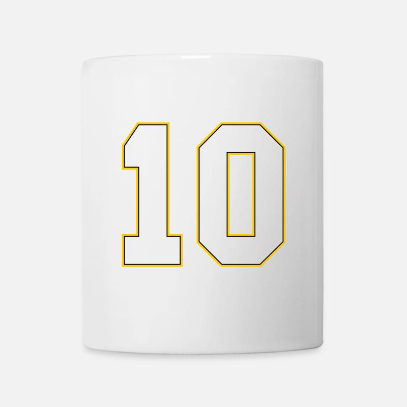 10 number jersey - Mug - white