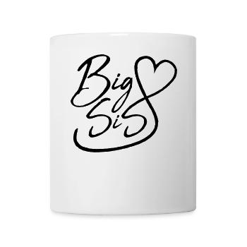 Big Sis Heart - Big Sister 2021 Girls - Mug - white - Front