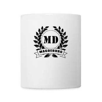 Magdeburg Lorbeerkranz - Tasse - Weiß - Vorne