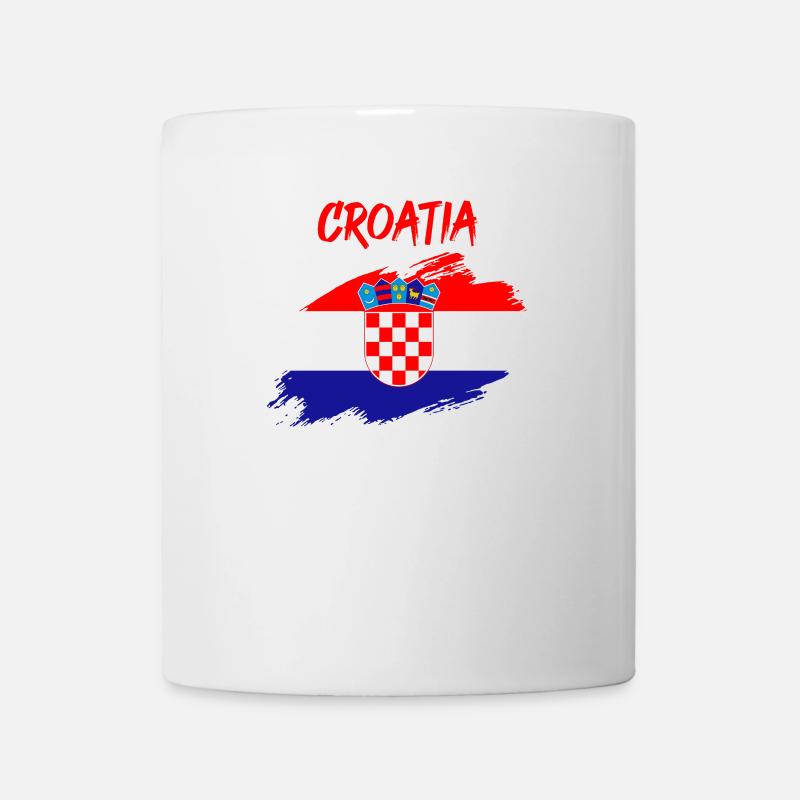 Croatie drapeau drapeau croate drapeau - Mug blanc - blanc