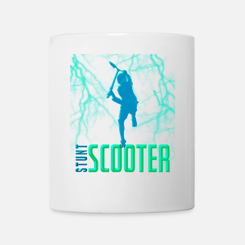 Trottinette freestyle trottinette acrobatique - Mug blanc - blanc